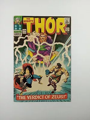 Buy Thor #129 1966 Key Marvel Comic Book 1st Appearance Of Ares Mid Grade • 56.32£