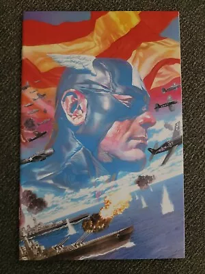 Buy Captain America #1 2018 1:100 Incentive Alex Ross Wraparound Virgin Variant • 39.53£