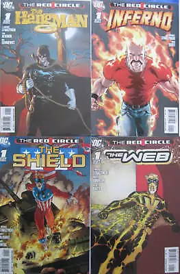 Buy The Web, Shield, Inferno, Hangman - DC - 2009 - Set Of 4 RED CIRCLE 1-shots • 7.95£