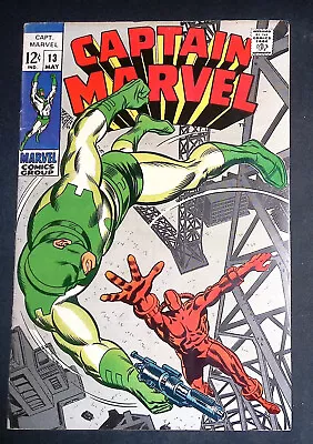 Buy Captain Marvel #13 Silver Age Marvel Comics F+ • 29.99£