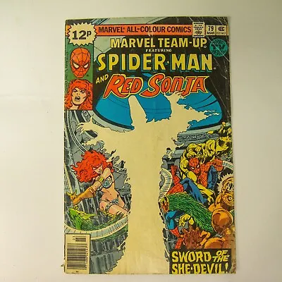 Buy Marvel Team Up 79, Spider-Man And Red Sonja, 1979, FN+, Cents Copy, Byrne Art • 5.99£