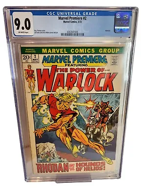 Buy Marvel Premiere #2 Feat Power Of Warlock CGC 9.0 OW Pages - Marvel 1972 • 59.92£