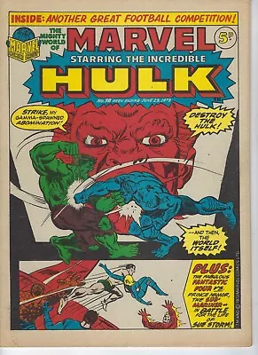 Buy MIGHTY WORLD OF MARVEL # 38 - 23 June 1973 High Grade- Hulk, Fantastic Four • 7.95£