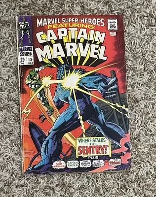 Buy Marvel Super-Heroes #13 * Ft. Captain Marvel 1st Carol Danvers 1968 GD To GD/VG • 31.97£