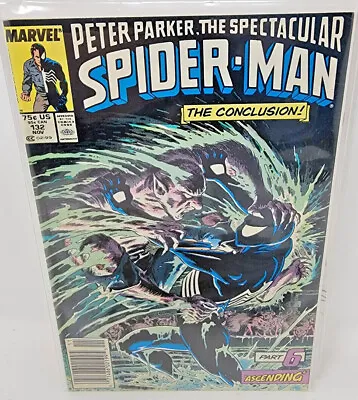 Buy Spectacular Spider-man #132 Kraven's Last Hunt Pt 6 *1987* Newsstand 8.5 • 15.76£