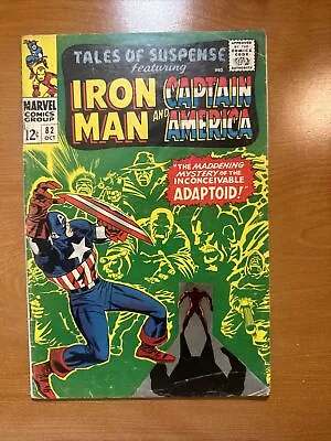 Buy Tales Of Suspense #82 Captain American Iron Man Marvel 1966 1st Super Adaptoid • 11.19£
