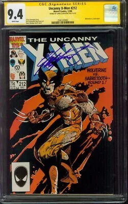 Buy Uncanny X Men 212 CGC SS 9.4 Claremont Wolverine Vs Sabretooth 12/1986 • 150.43£