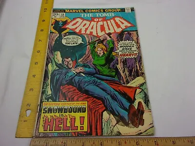 Buy Tomb Of Dracula #19 Comic Book VG 1970s Bronze Age Blade W/ Vampire Blood • 35.45£