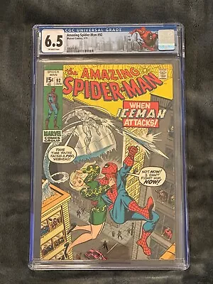 Buy Amazing Spider-Man #92 1971 CGC 7.0 Iceman Appearance Gil Kane John Romita N387 • 90.19£