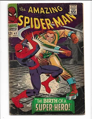 Buy Amazing Spider-man 42 - Vg 4.0 - 1st Appearance Of Mary Jane Watson (1966) • 103.90£