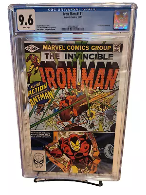 Buy IRON MAN #151 CGC 9.6  1981 Ant-Man App. Bronze Age MINT Case WHITE Pages • 56.77£