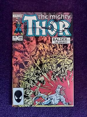 Buy Thor #344 SIGNED By WALT SIMONSON (Marvel, 1984) NM 9.4 • 19.71£