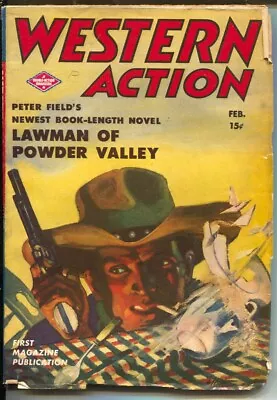 Buy Western Action 2/1944Double Action-Lawman Of Powder Valley-violent Pulp Ficti... • 138.30£