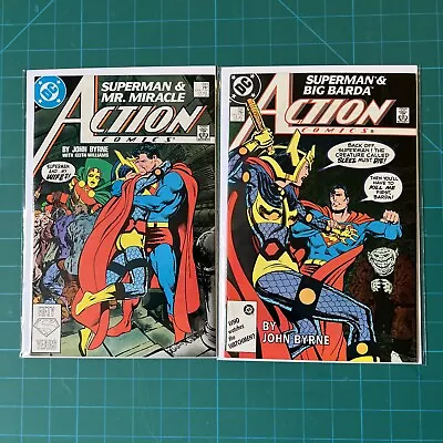 Buy Action Comics #592-593 DC 1987 Controversial Big Barda Tape Story KEY VF/ NM D5 • 9.65£