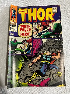 Buy The Mighty Thor #140 1st Appearance Growing Man! Jack Kirby Art! *Key Issue!* • 27.66£