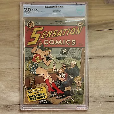 Buy Sensation Comics #68 1947 Cbcs 2.0 H.g Peter 1st App Blue Lama & Huntress Rare! • 1,185.91£