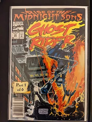 Buy GHOST RIDER #28 1992 1st App LILITH  MIDNIGHT SONS NEWSSTAND VARIANT MARVEL • 15.01£