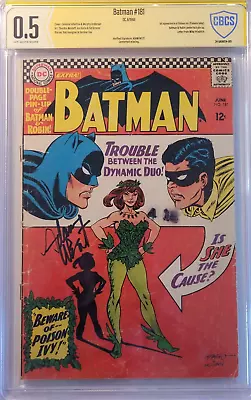Buy 1966 Batman 181 CBCS SS Adam West 0.5 1st App Of Poison Ivy Robin CGC • 506.20£