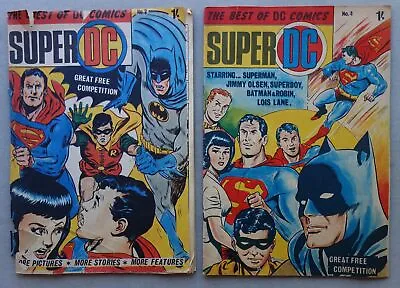 Buy Super DC Comic #2 And #4 (1969) Batman Superman Doctor Who PR, VG+ • 0.99£