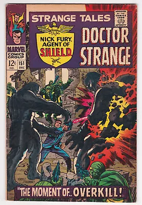 Buy Strange Tales #151 Very Good Minus 3.5 Nick Fury SHIELD Doctor Strange 1966 • 15.01£