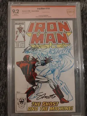 Buy 9.2 CBCS Iron Man 219 1st Appearance Ghost MCU SIGNED Layton Shooter UNPRESSED • 80.39£
