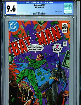 Buy Batman  #362 CGC 9.6 NM+1983  DC Comics Riddler K40 • 293.40£