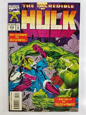 Buy The Incredible Hulk #419 1st Cover Talos (Marvel Comics) • 4.76£