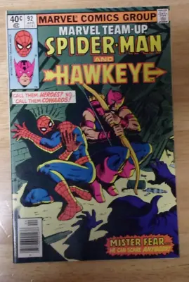 Buy Marvel Team-up #92 1980 Stellar Nm Minus Glossy Hawkeye,mr.fear More • 14.79£