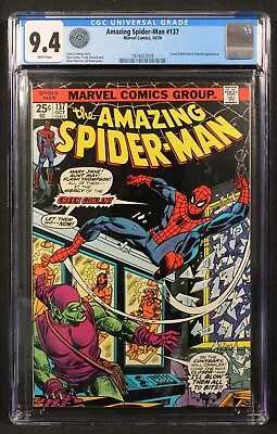 Buy Amazing Spider-man #137 - Marvel 1974 - Cgc Slabbed - Nm (9.4) • 279.14£