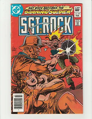 Buy SGT ROCK #373 (Feb 1983 DC Comics) Burning Soldier 5.5 (FINE–) • 11.31£