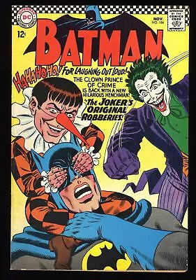Buy Batman #186 FN+ 6.5 1st Appearance Gaggy! Joker Cover! Murphy Anderson Art • 87.15£