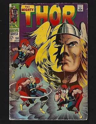 Buy Thor #158 VG Kirby Retells 1st & Origin Thor & Stone Men/Kronans Loki Sif Odin • 15.19£