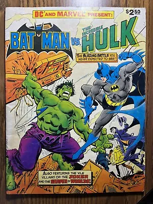 Buy Dc And Marvel Presents 27 Batman Vs Hulk Over-sized Comic 1981 Classic Vintage • 79.12£