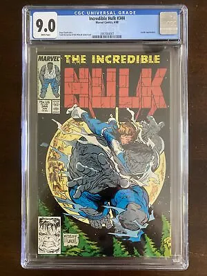 Buy Incredible Hulk #344 CGC 9.0 Marvel 1988)  Leader App McFarlane Unpressed! • 59.37£