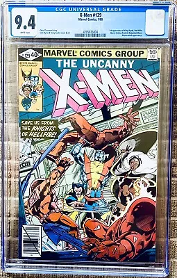 Buy X-MEN #129 CGC 9.4 White Pages Marvel Comics 1980 1st Appearance Of Kitty Pryde • 356.31£