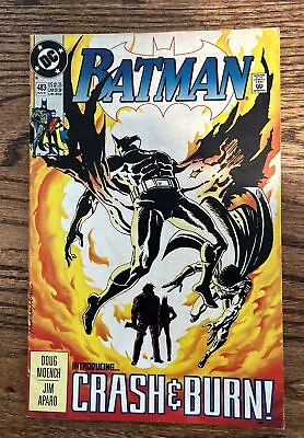 Buy Batman #483 August 1992 Crash & Burn, DC Comics, Moench/Aparo • 3.08£