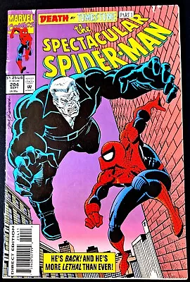 Buy PETER PARKER SPECTACULAR SPIDER-MAN #204 Buscema Tombstone Hammerhead 1993 • 1.49£