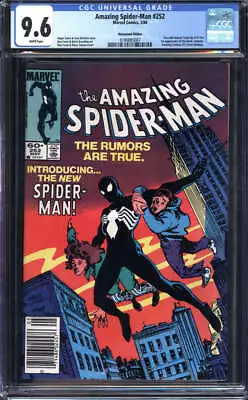 Buy Amazing Spider-man #252 Cgc 9.6 White Pages // 1st App Black Suit Marvel 1984 • 401.59£