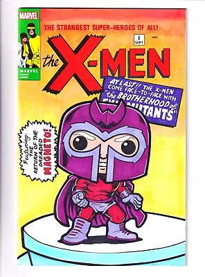 Buy X-Men Magneto (1963) Original Hand Drawn Funko Style Sketch Blank Variant Cover • 94.08£
