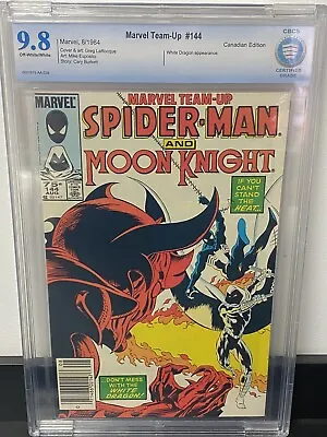 Buy Marvel Team-Up #144 CBCS 9.8 - Moon Knight 1984 Newsstand Canadian Price Variant • 237.14£