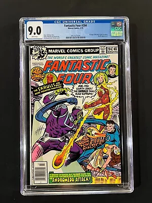 Buy Fantastic Four #204 CGC 9.0 (1979) - 1st App Nova Corps In Cameo - WHITE Pages • 55.96£