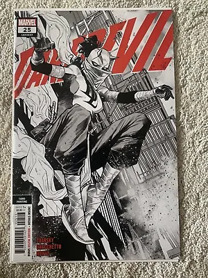 Buy Daredevil #25 2021 - Unread 3rd Print Checchetto - B&W Elektra Variant - Marvel • 5£