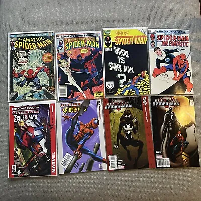 Buy The Amazing Spider-man Comic Lot Of  8 Ultimate #1 15 80 98 Web 18 81 Peter • 28.28£