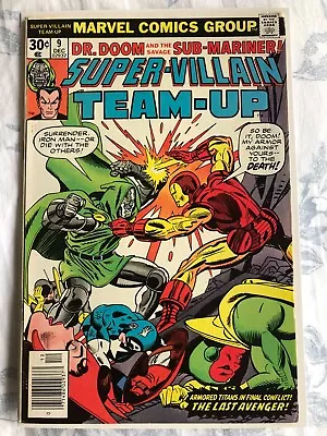 Buy Super Villain Team Up 9 (1976) Iron Man Vs Doctor Doom, Cents • 8.99£