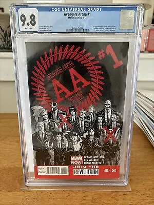 Buy Avengers Arena #1 CGC 9.8 Many First Appearances (2013) • 75.43£