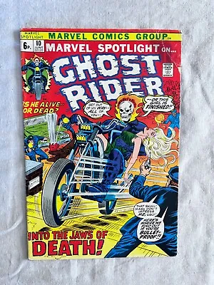 Buy Marvel Bronze Age Comic - Marvel Spotlight #10 — Ghost Rider- 1973 - Pence • 7£
