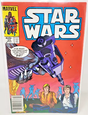 Buy Star Wars #93 Cynthia Martin Cover Art *1985* Marvel Low Print Newsstand 8.5 • 8.69£