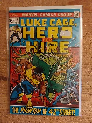 Buy Hero For Hire #4 Marvel Comic 1973  CENTS  LUKE CAGE. FINE  • 24.99£