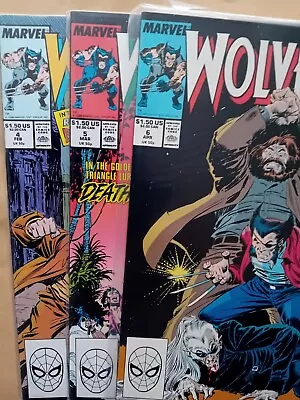 Buy Wolverine #'s 4-6 - VFN/NM (9.0) - Marvel, 1989 - 3 Comic Lot - John Buscema Art • 13.99£