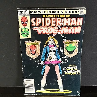 Buy Marvel Team-Up # 131 Newsstand Spider-Man, Frog-Man 1st White Rabbit VGC • 24.78£